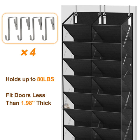 UVIAHOMI fits standard doors 1.37 to 1.98 inches thick for easy installation.