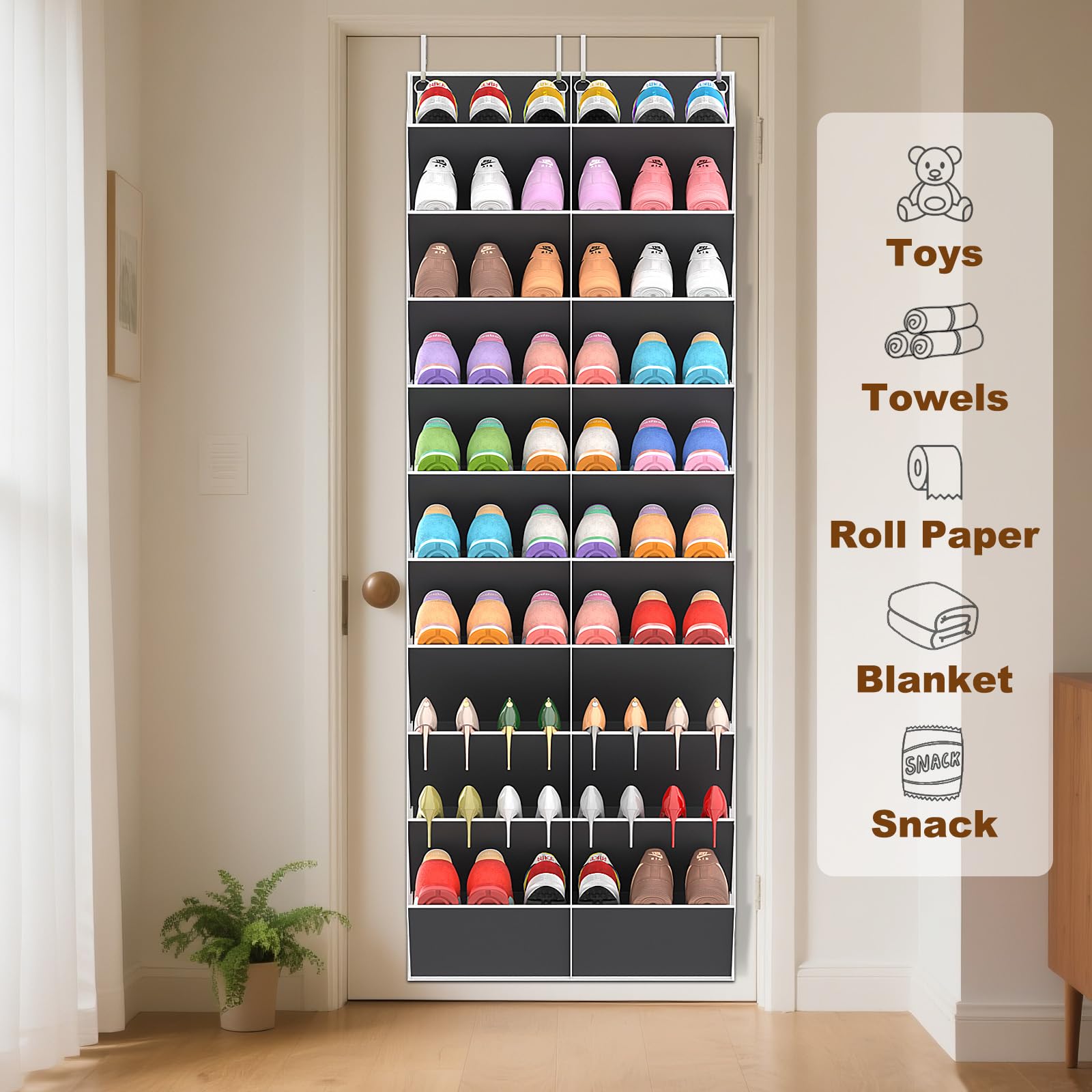 UVIAHOMI large-capacity storage for a family’s shoes.