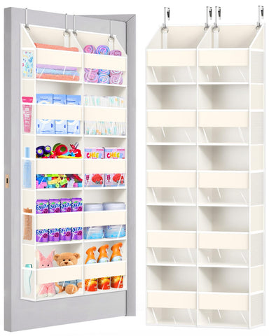 UVIAHOMI heavy duty over-the-door organizer front pockets keep toys organized