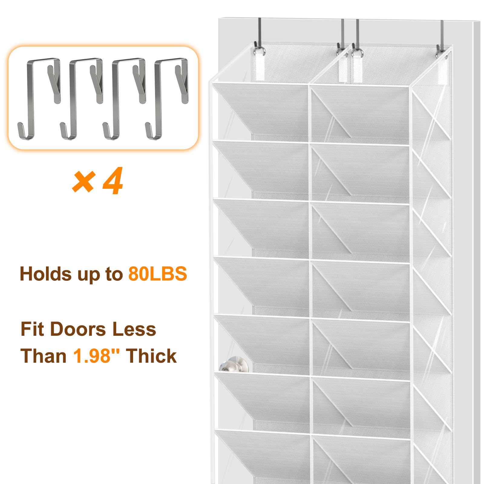 UVIAHOMI keeps closets tidy by keeping shoes visible.