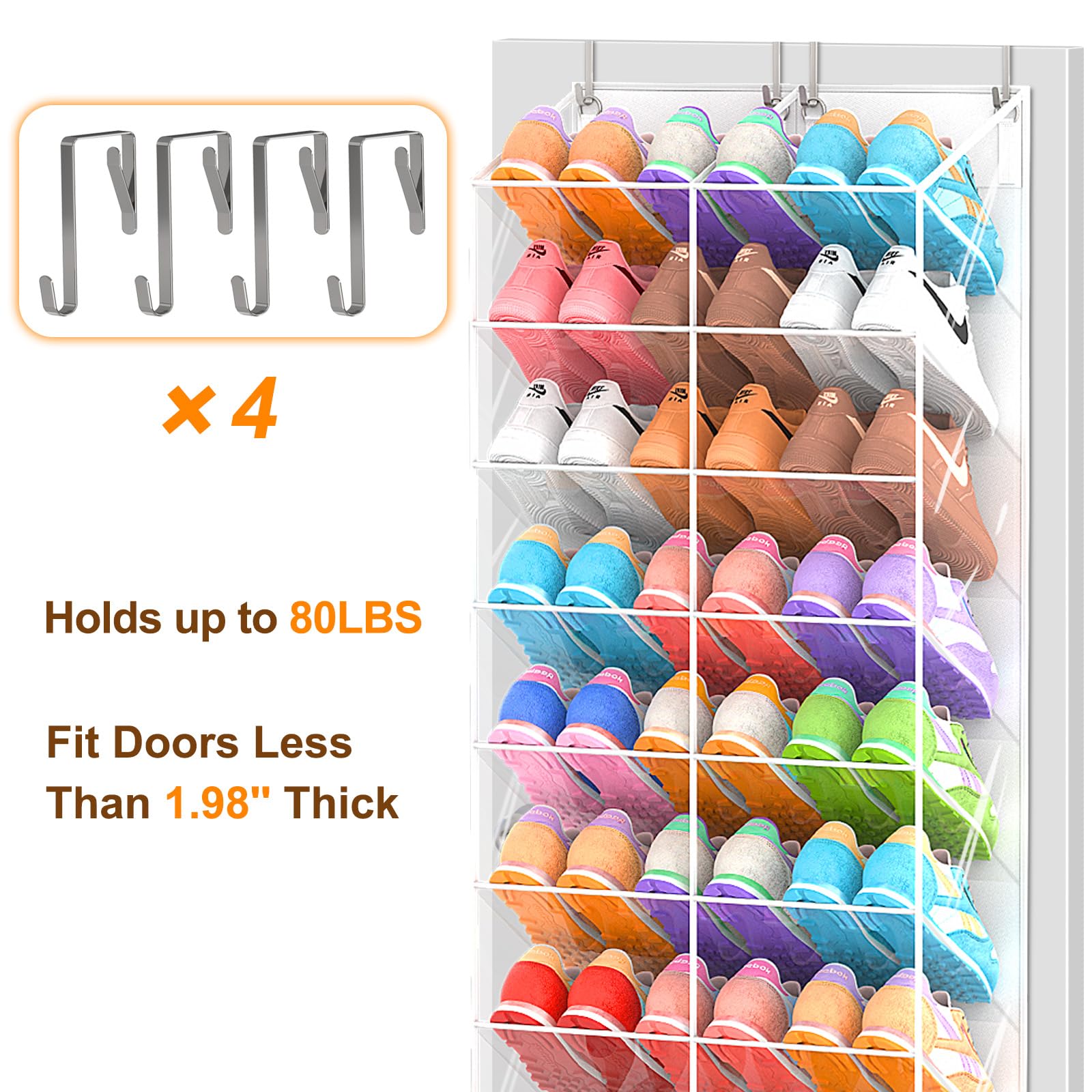 UVIAHOMI wide-design closet shoe rack keeps entryways neat and accessible.