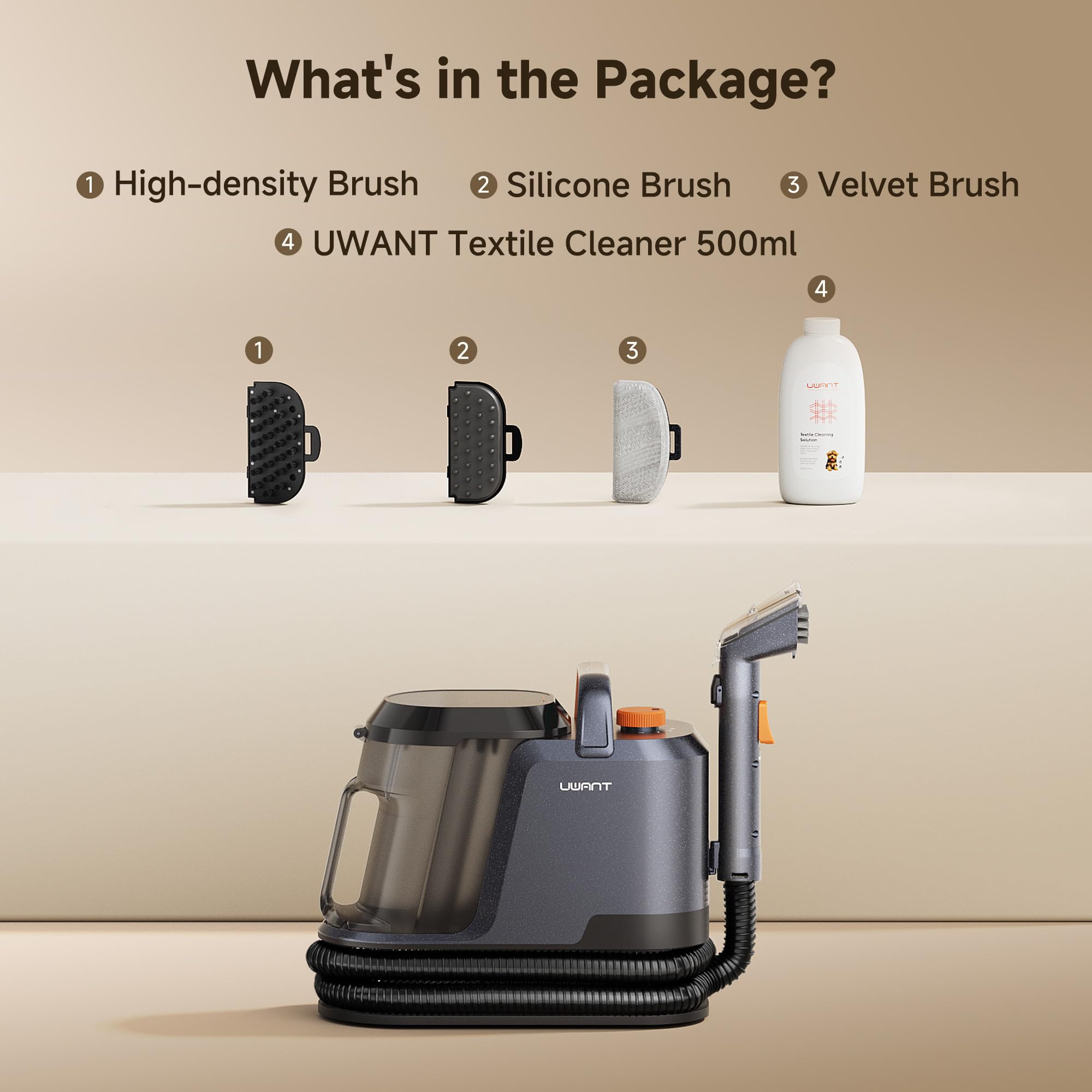 Uwant car interior cleaning demonstrates versatile textile care