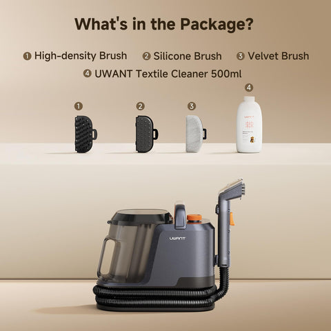 Uwant car interior cleaning demonstrates versatile textile care