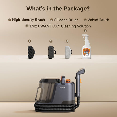 uwant self-cleaning brush head simplifies after-cleaning maintenance