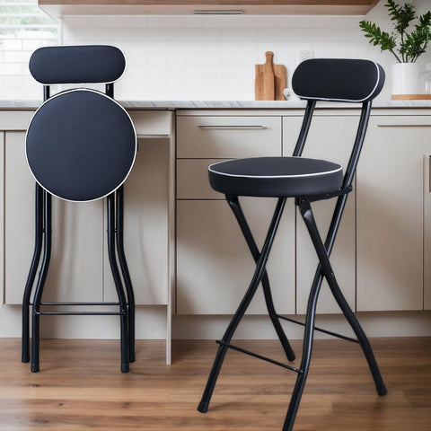 UWEAR portable foldable stool stores flat for quick setup.