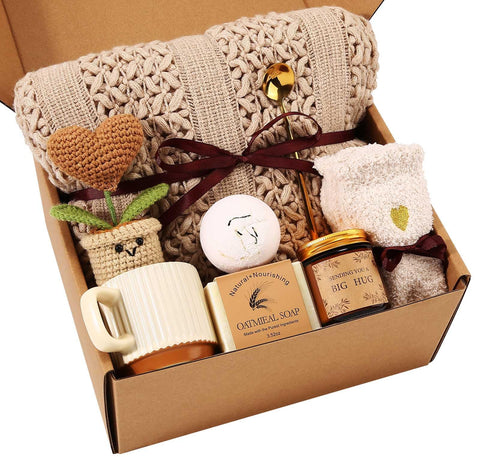 Uwingess knitted throw blanket delivers cozy warmth for recovery and relaxation.