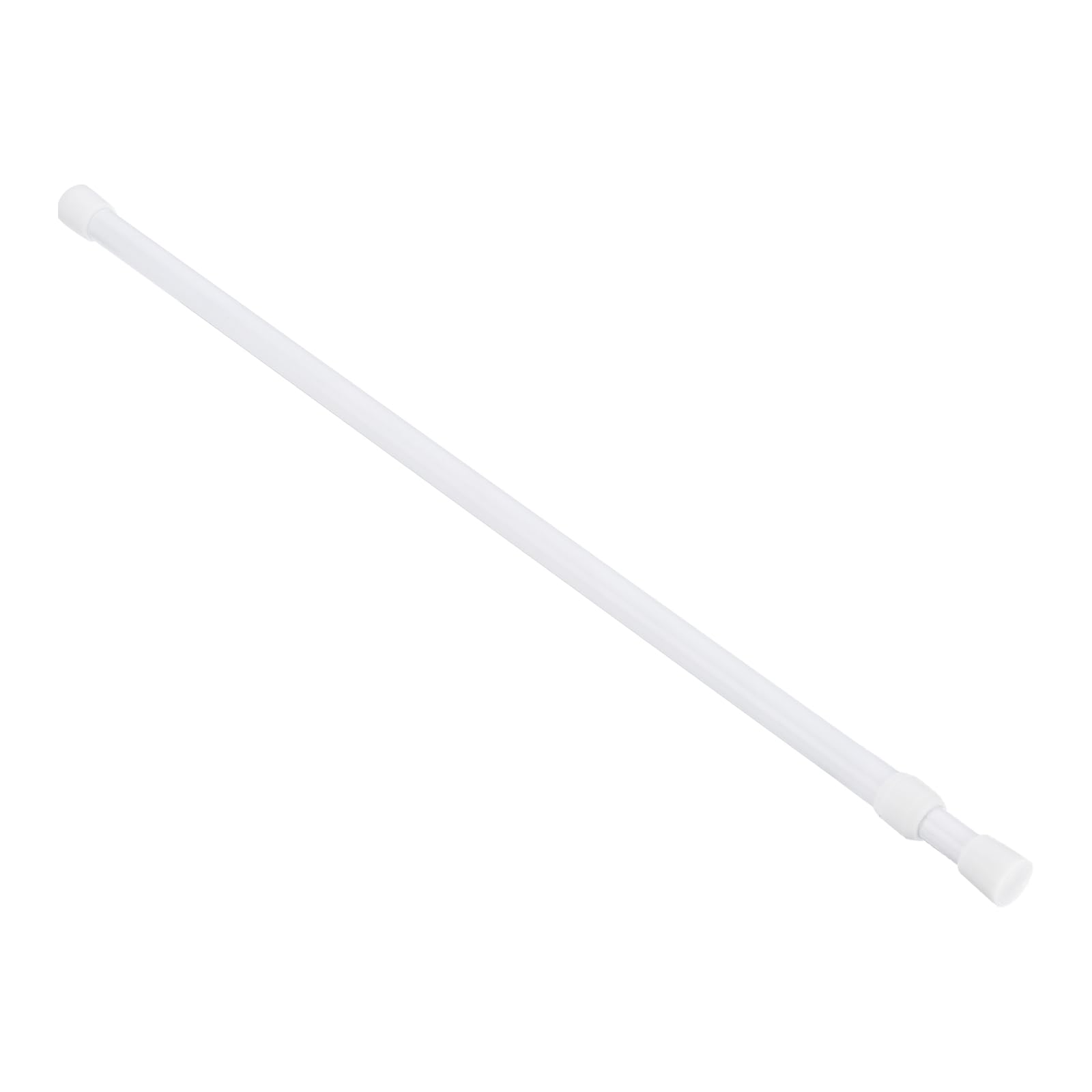 uxcell tension rod, adjustable 39-75 inches, easy no-drill installation.