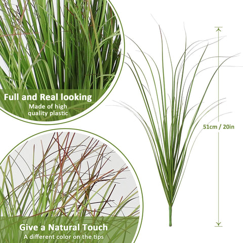 UXORSN fake grass stems with vivid appearance for living spaces.