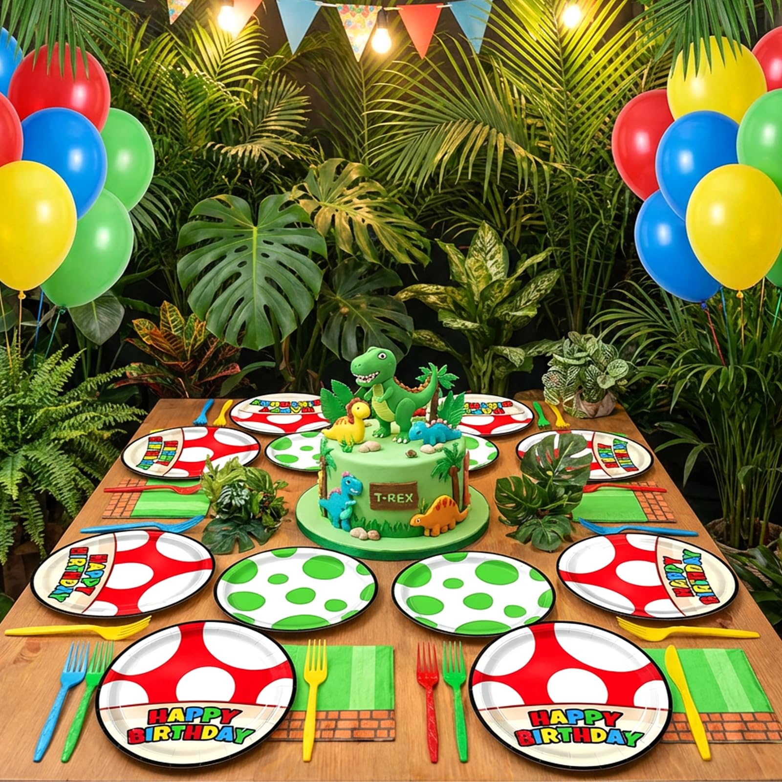 Uywgaun Dots birthday napkins soft and absorbent for spills