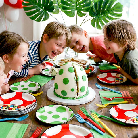 Uywgaun Dots plastic forks sturdy for kids meals