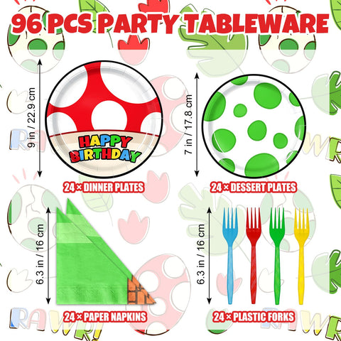 Uywgaun Dots party tableware set coordinates for cohesive decor