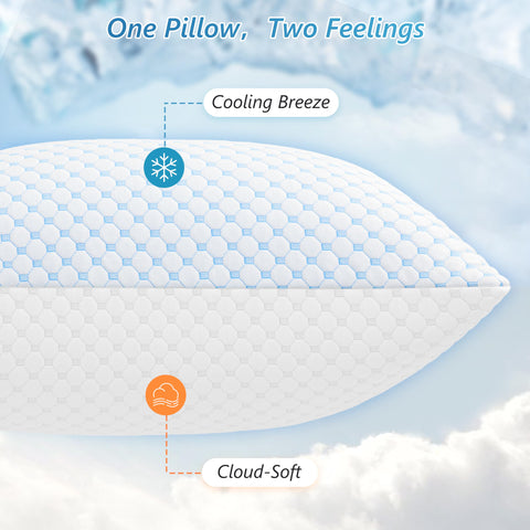 UYWO hypoallergenic inner cover keeps foam flakes in place for consistent support