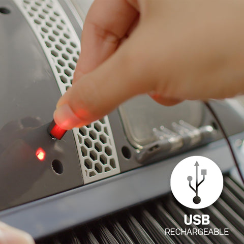 VaBroom rechargeable lithium battery with USB charging for cordless use
