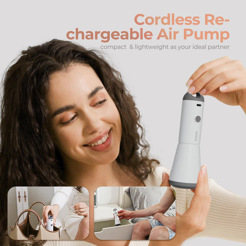 Vacbird portable vacuum pump in compact form ideal for luggage packing