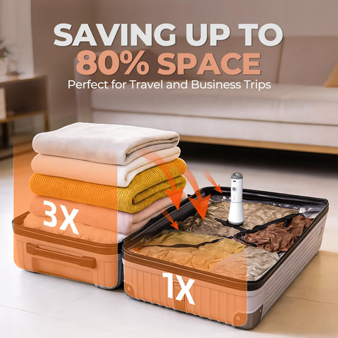 Vacbird standard-valve bag compatibility enables instant compression across bags