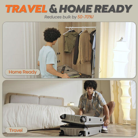 Vacbird design supports travel and home storage to reduce bulk.