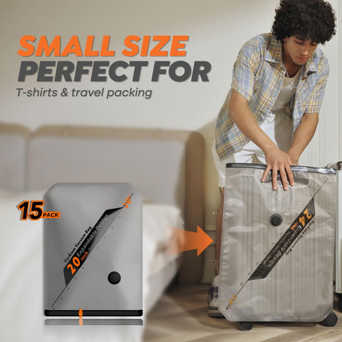 Vacbird 2-in-1 travel and home solution to save space.