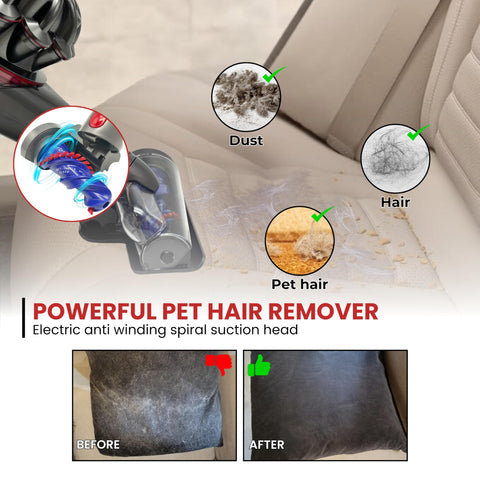 VACEXT conical brush anti-tangle design for long hair and pet fur
