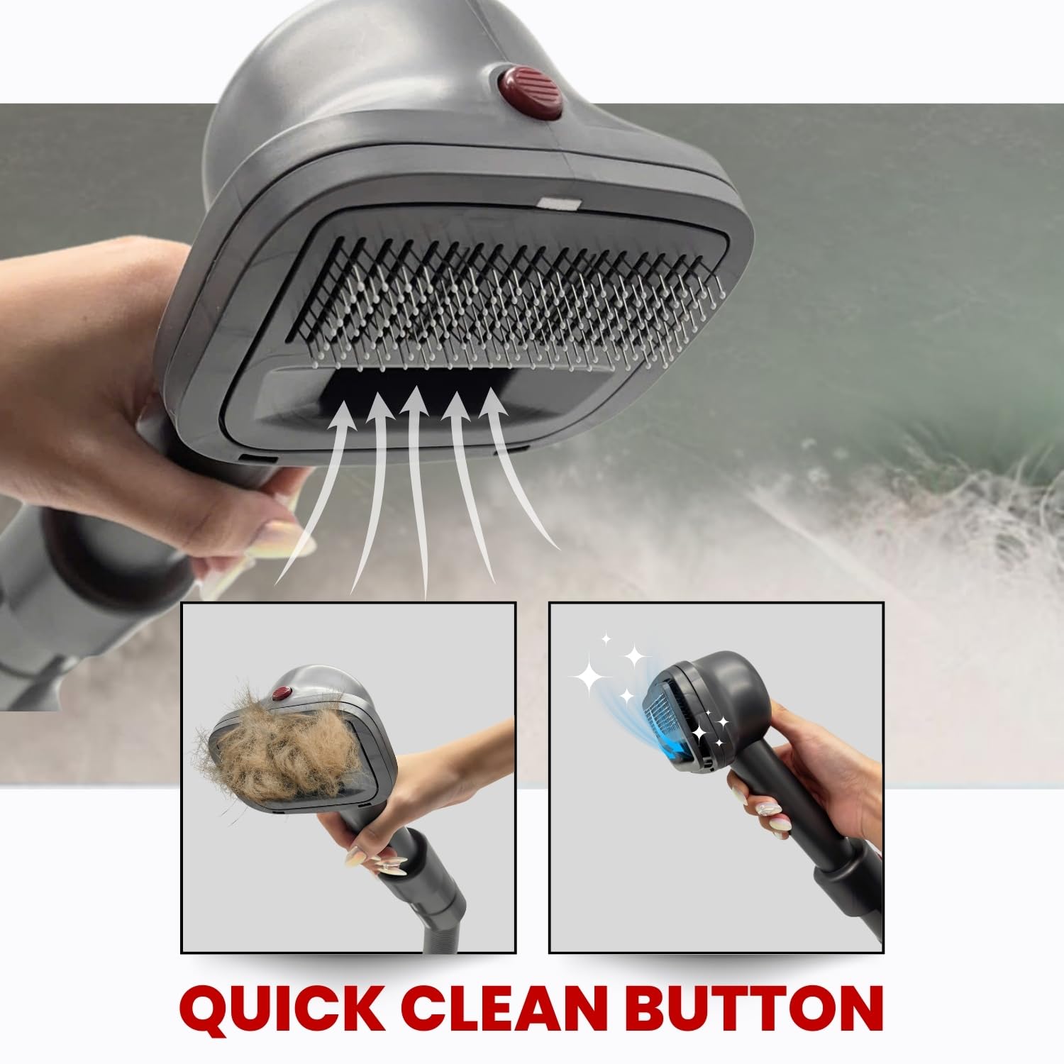 VACEXT helps dog and cat coat care during routine grooming