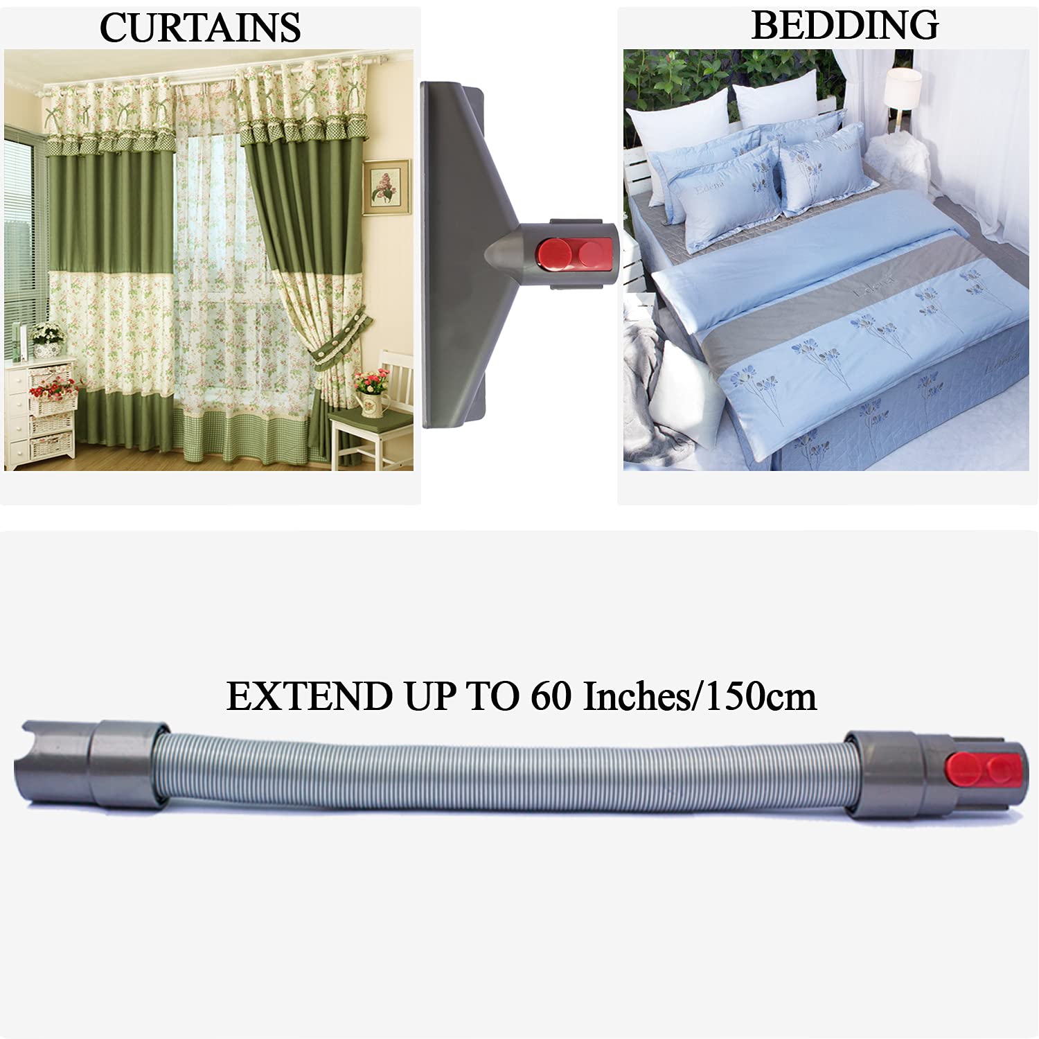 VACEXT dryer lint vacuum attachment for vent cleaning.