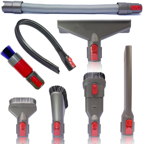 VACEXT Dyson flexible extension hose for reaching tight spaces.
