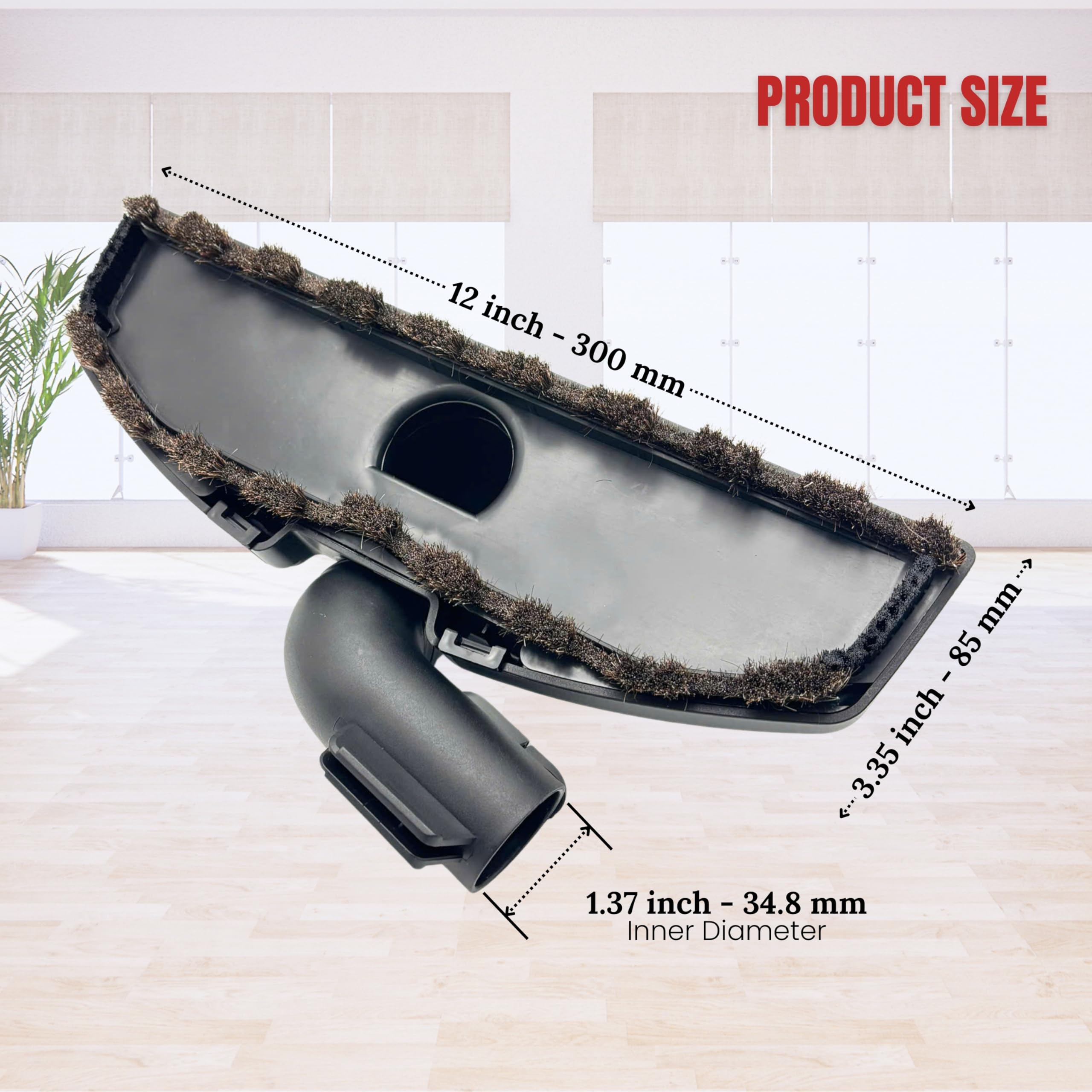 VACEXT hard-floor-cleaning-action captures debris without scratching glossy tiles.