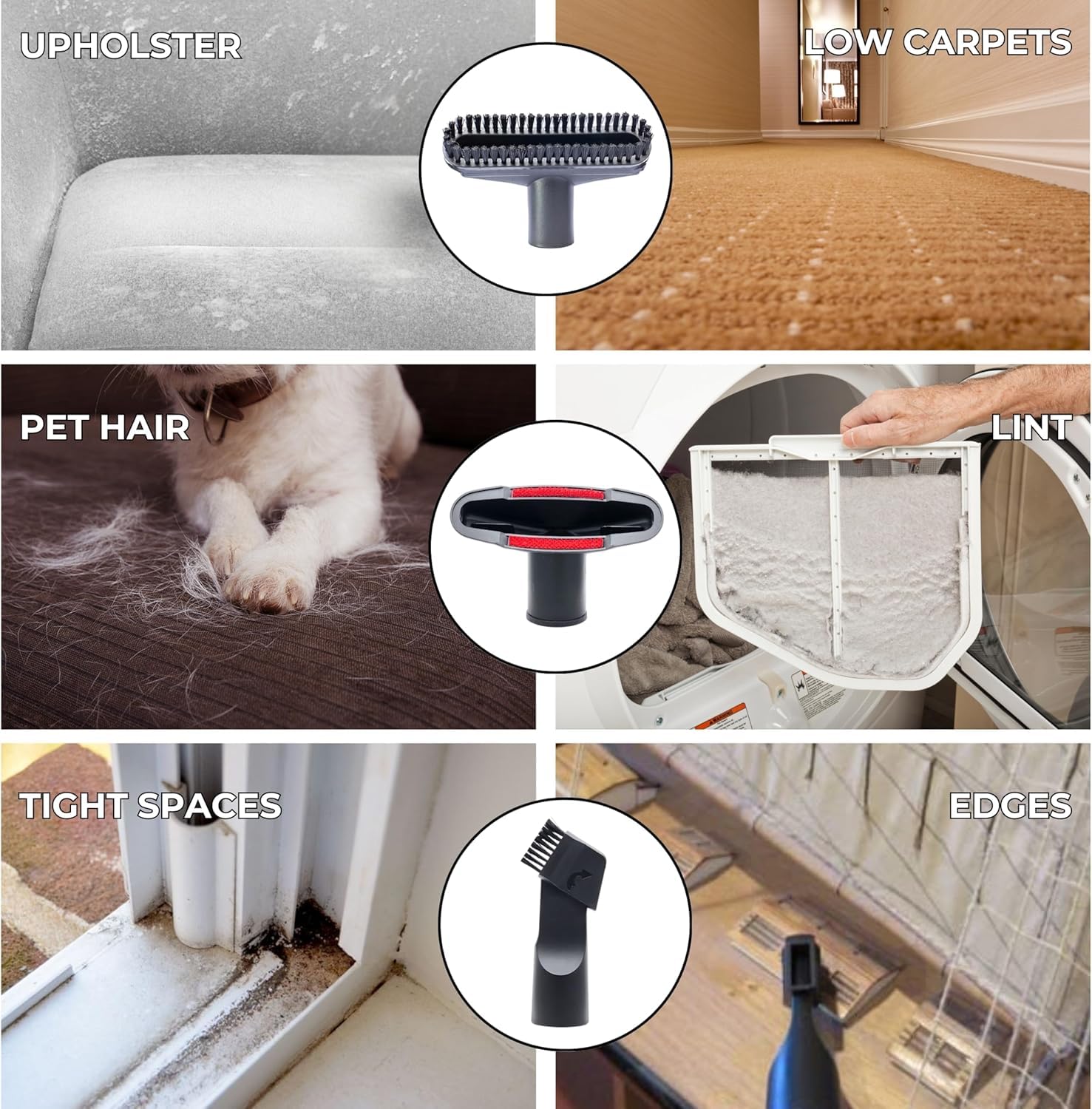 VACEXT horsehair dust brush for delicate surfaces.