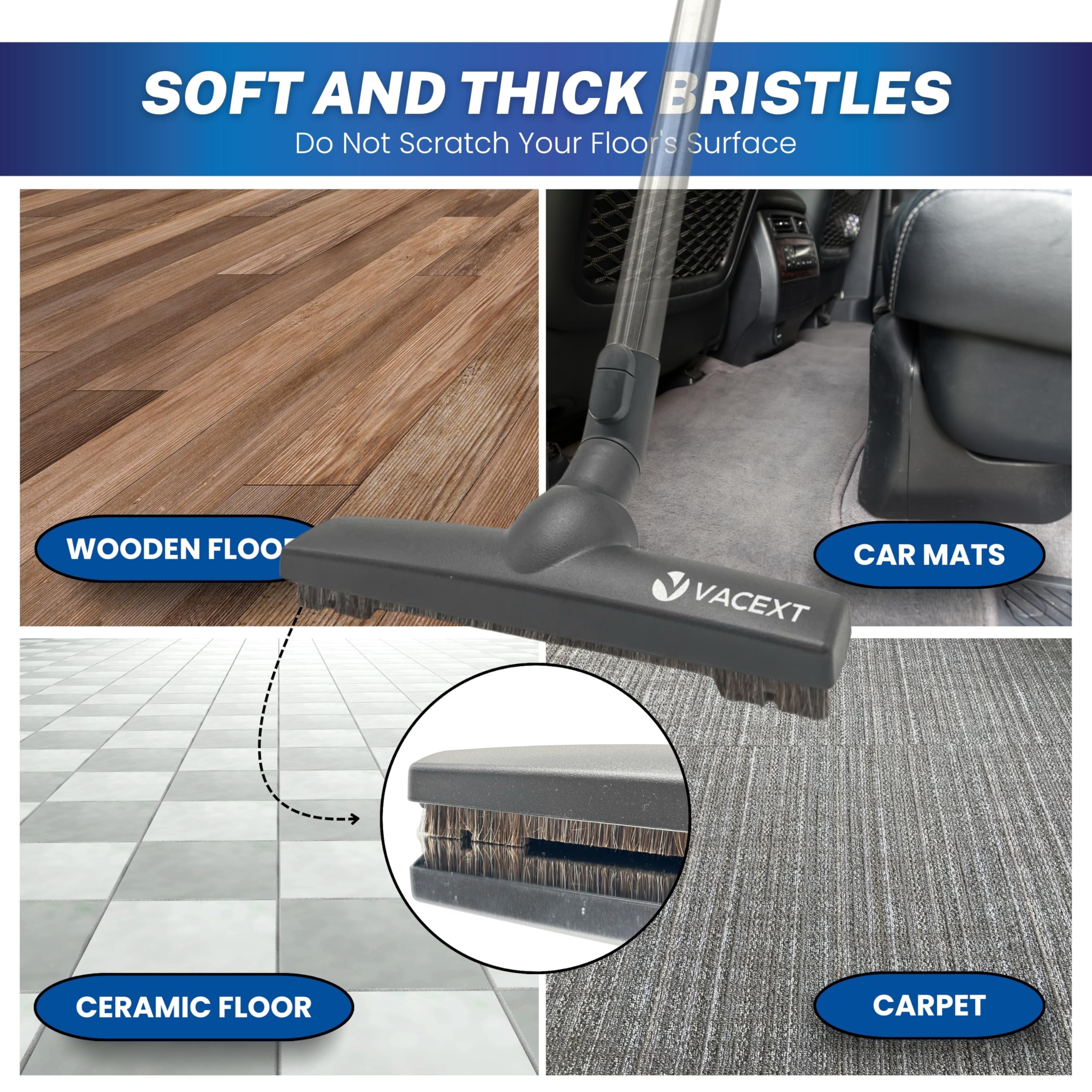 VACEXT Miele flexible crevice tool reaches tight corners and gaps.