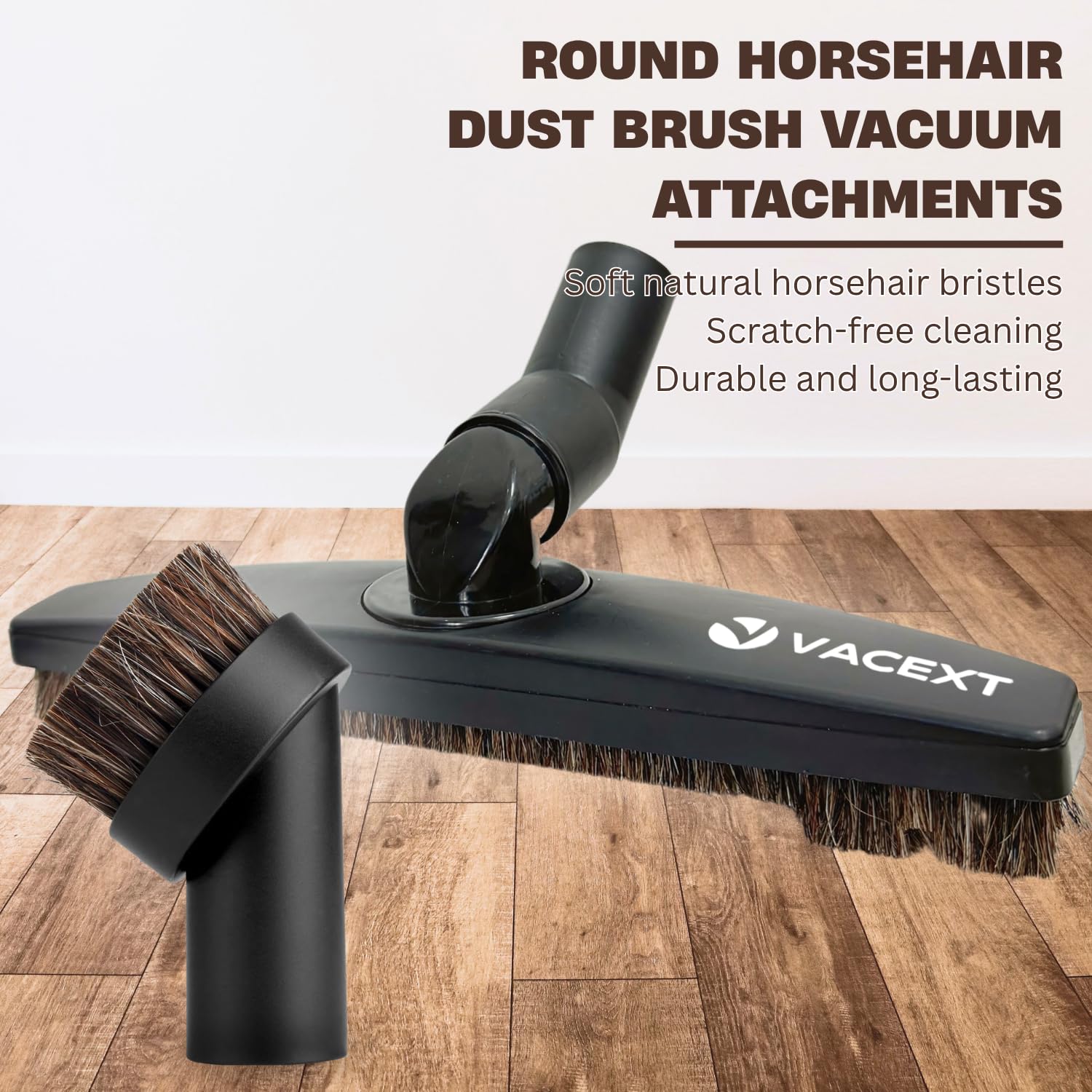 VACEXT hard floor attachment clean wood and tile without scratches