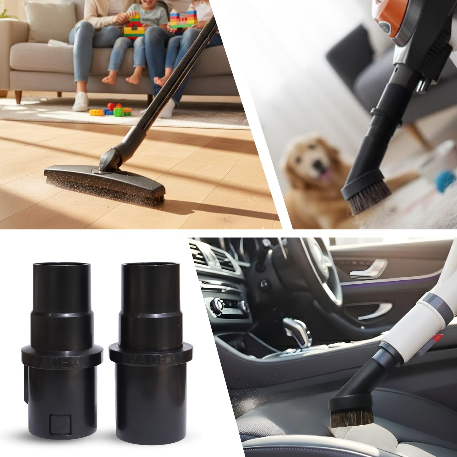 VACEXT pet hair removal on upholstery for clean fabric