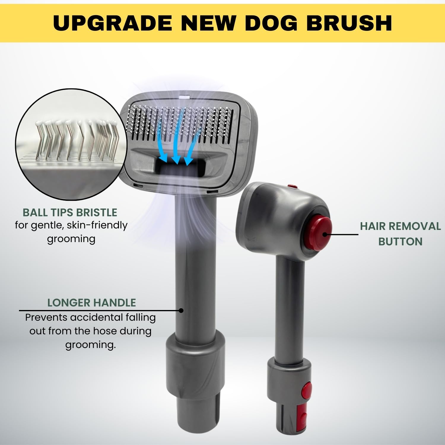 VACEXT self-cleaning grooming tool keeps brush ready after grooming
