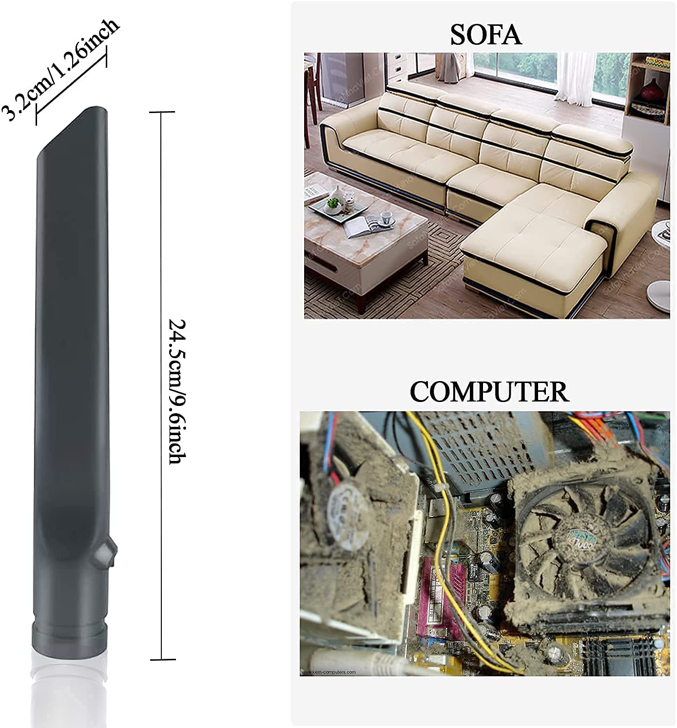 VACEXT vacuum attachments kit covers essential tasks for home and car cleaning