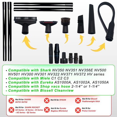 VACEXT wide compatibility hoses show broad vacuum compatibility.