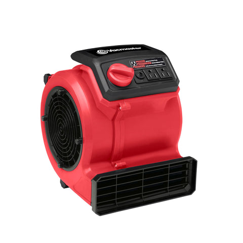 Vacmaster AM201 floor fan with 156W power and 550 CFM airflow.