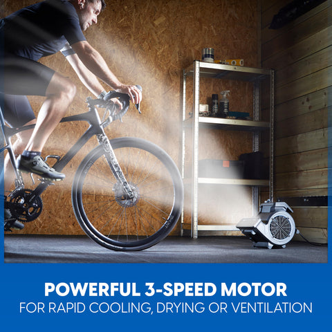 Vacmaster AM201R remote control strapped for hands-free speed adjustments.