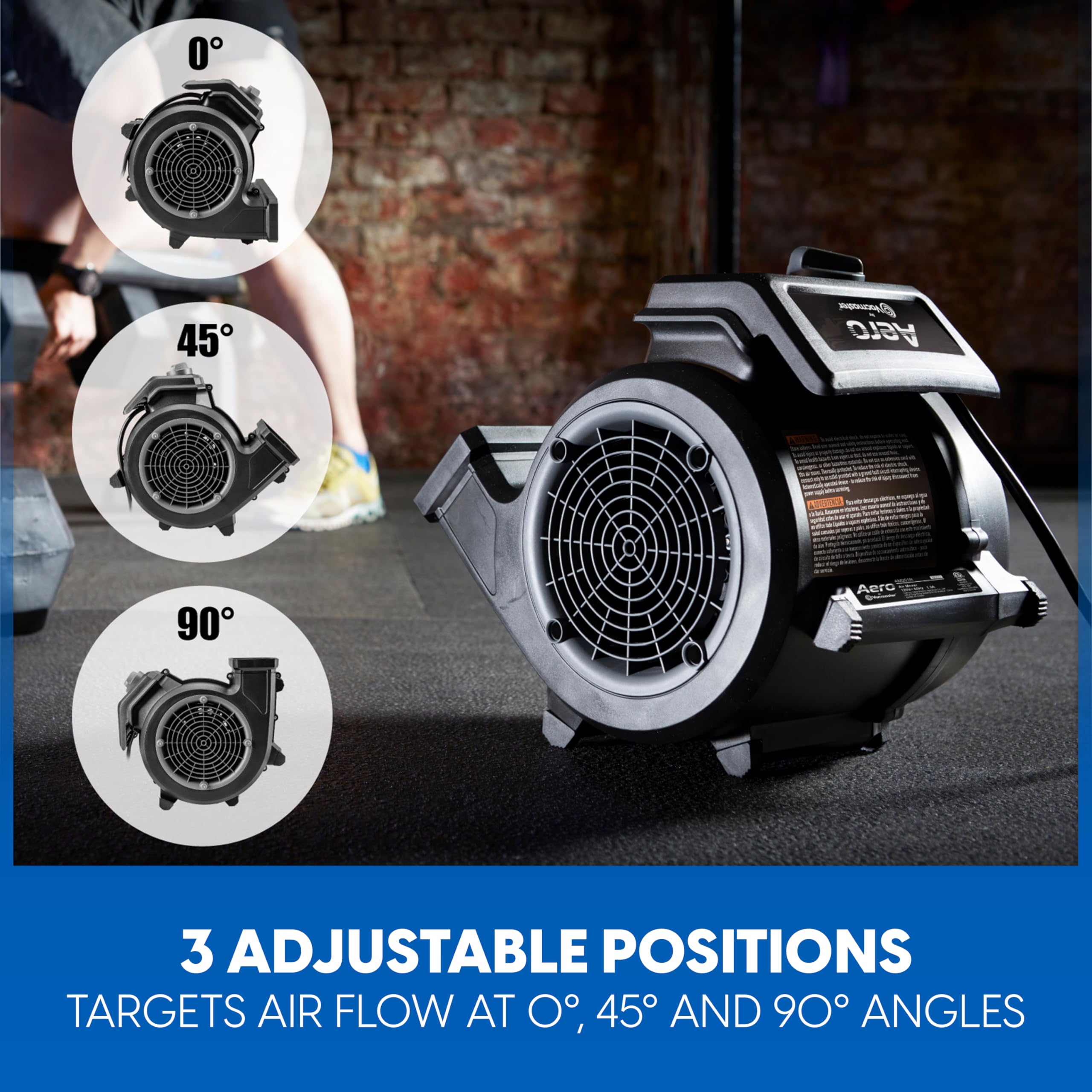 Vacmaster AM201R three-speed settings displayed for flexible airflow control.