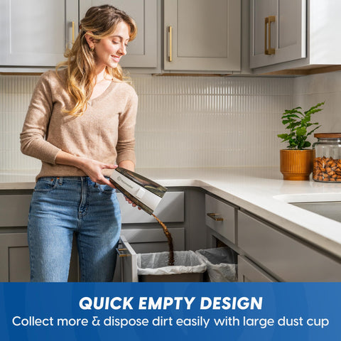Vacmaster lightweight cordless hand vacuum for easy maneuvering