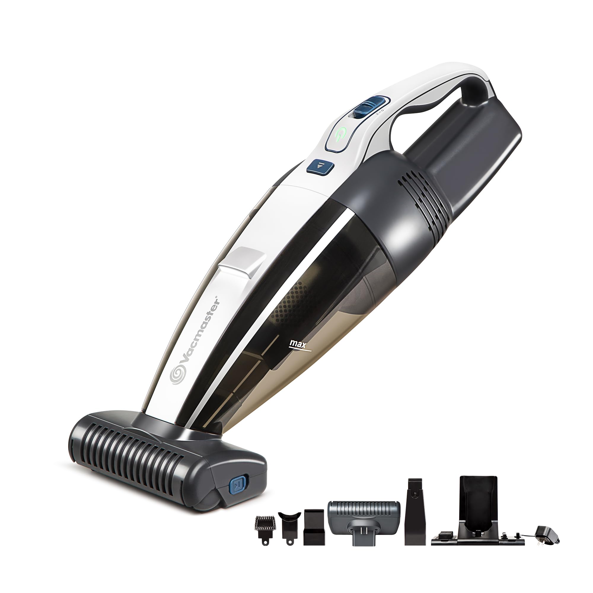 Vacmaster Pet Hair Cordless Hand Vacuum with motorized nozzle for deep pet hair removal