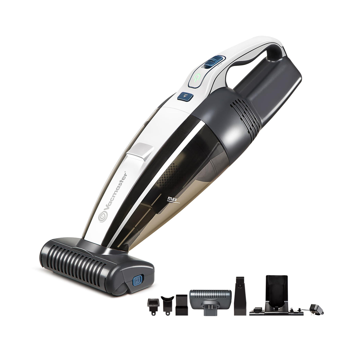 Vacmaster Pet Hair Cordless Hand Vacuum with motorized nozzle for deep pet hair removal
