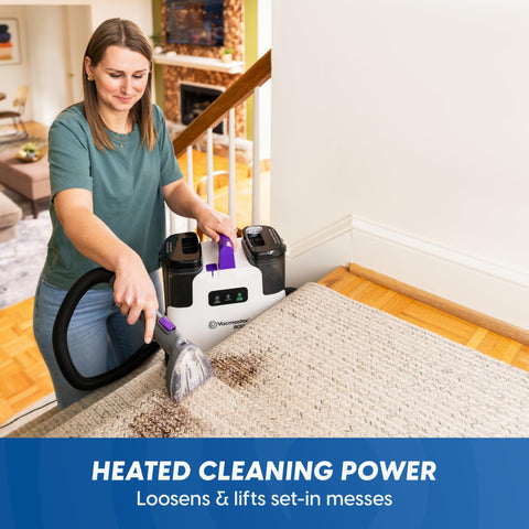Vacmaster SCB1001H 2-in-1 stain tool in use for tough and light cleaning