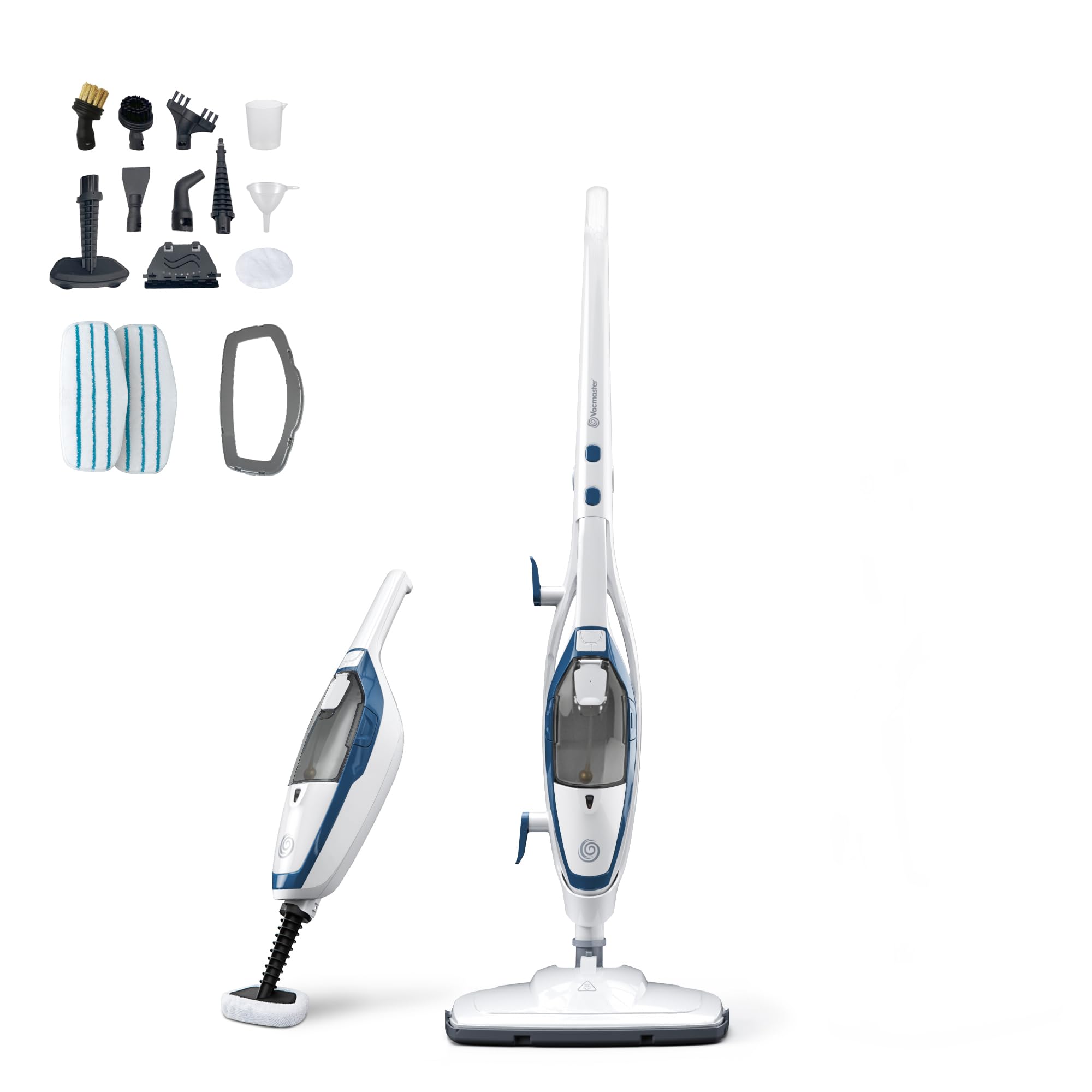 Vacmaster SMF1501 floor steam mop in action, cleaning hard floors.