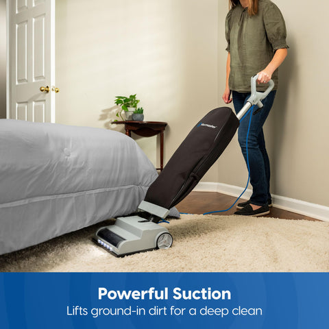 Vacmaster UB0402 ultra-lightweight design enables easy stair cleaning.