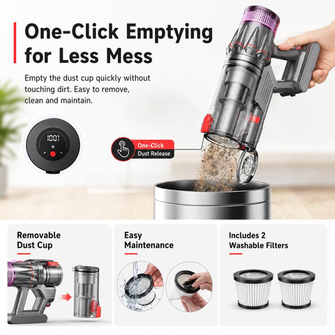 VACMOTOR all-in-one kit includes crevice tool and 2-in-1 brush.