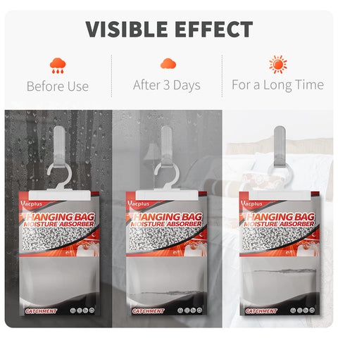 Vacplus 10-pack humidity packs for wardrobes and bathrooms