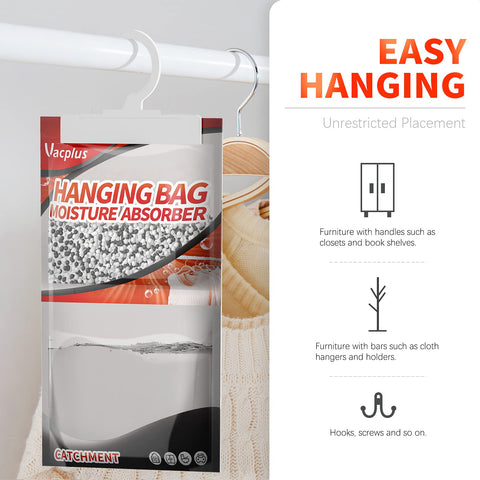 Vacplus 500ml capacity moisture packs provide extended dryness