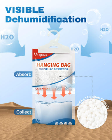 Vacplus use in bathroom and closet to control moisture without fragrance.