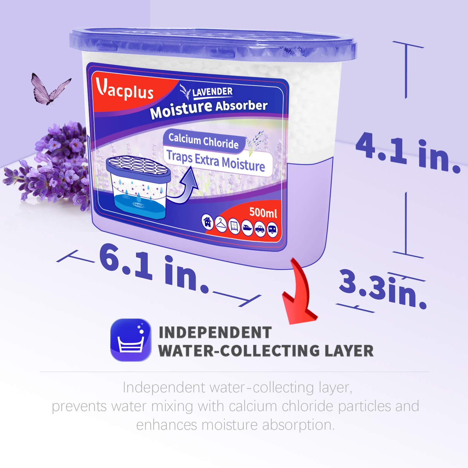 Vacplus bathroom dehumidifier placed in a damp corner for humidity control