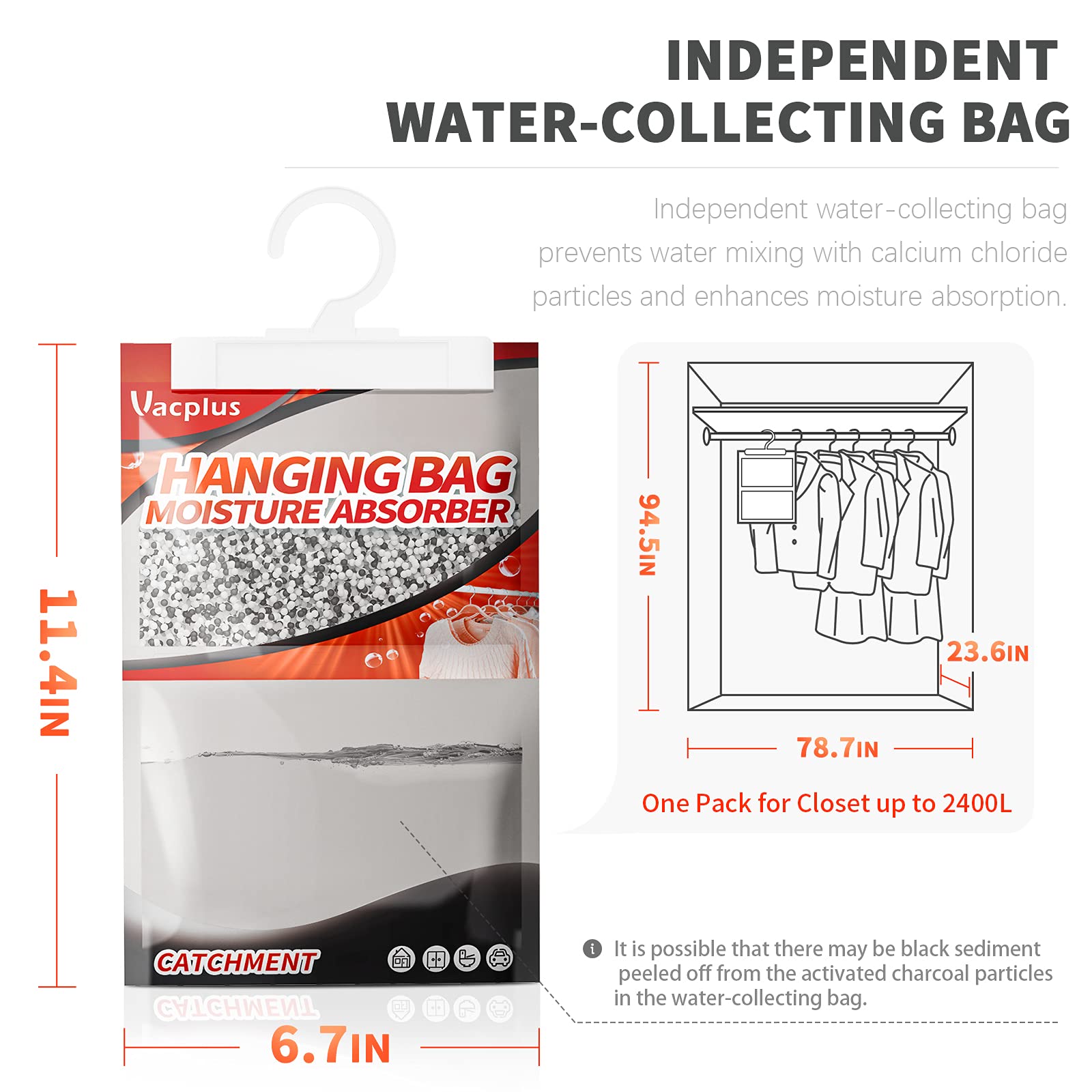 Vacplus easy-to-use dehumidifier packets protect textiles during storage