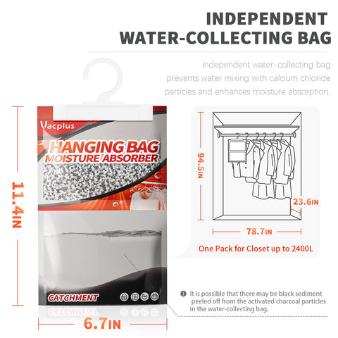 Vacplus easy-to-use dehumidifier packets protect textiles during storage
