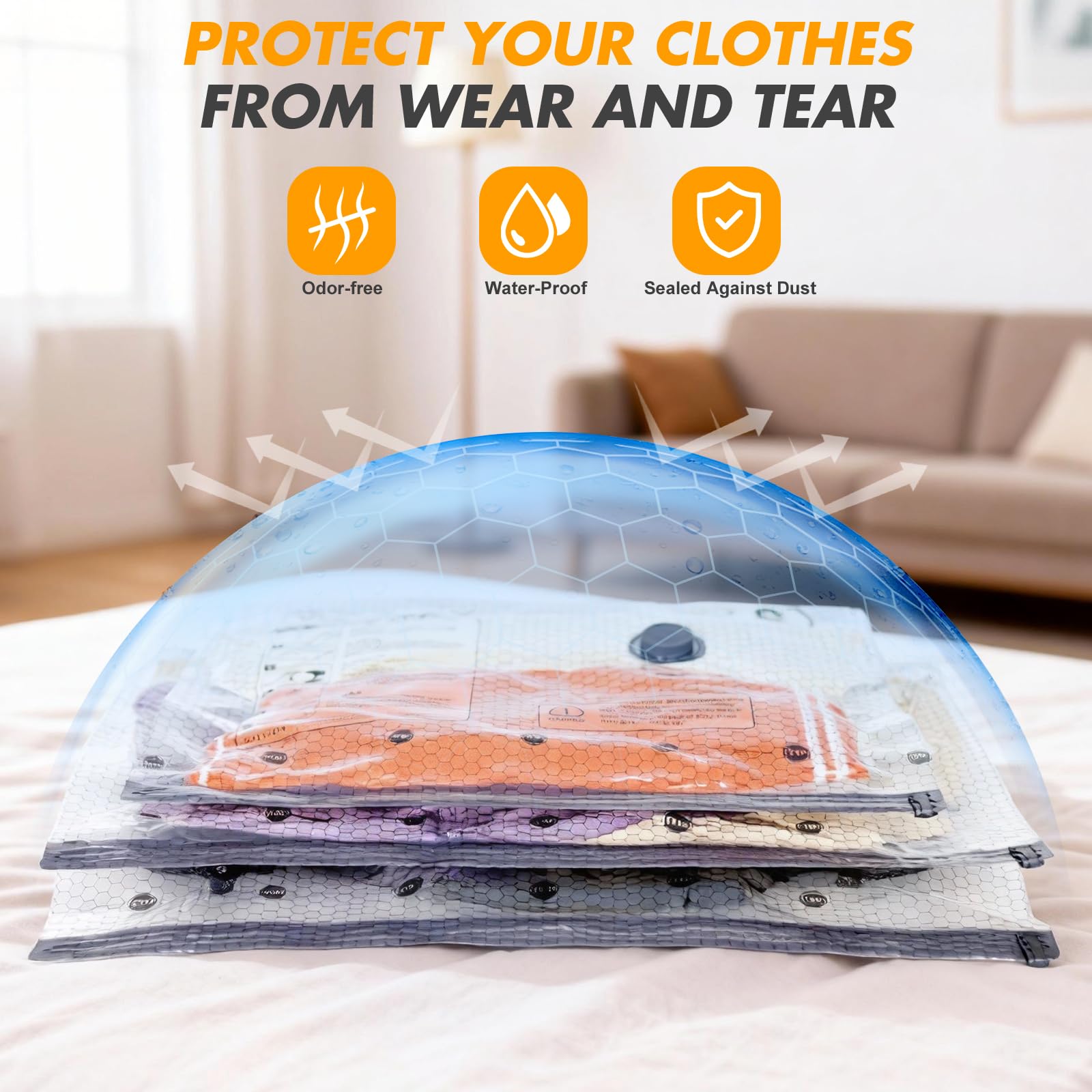 VacuGOGO carry-on compatible bags fit in 20–24 inch luggage